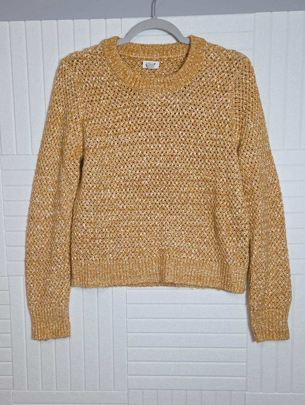 J. Crew Golden Yellow Knit Sweater Size M
